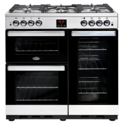 Belling Cookcentre 90G 90cm Gas Range Cooker in Stainless Steel 444444076